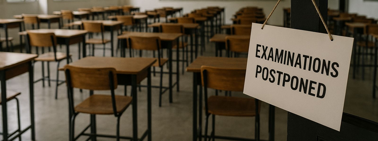 A/L and All Exams Postponed Indefinitely